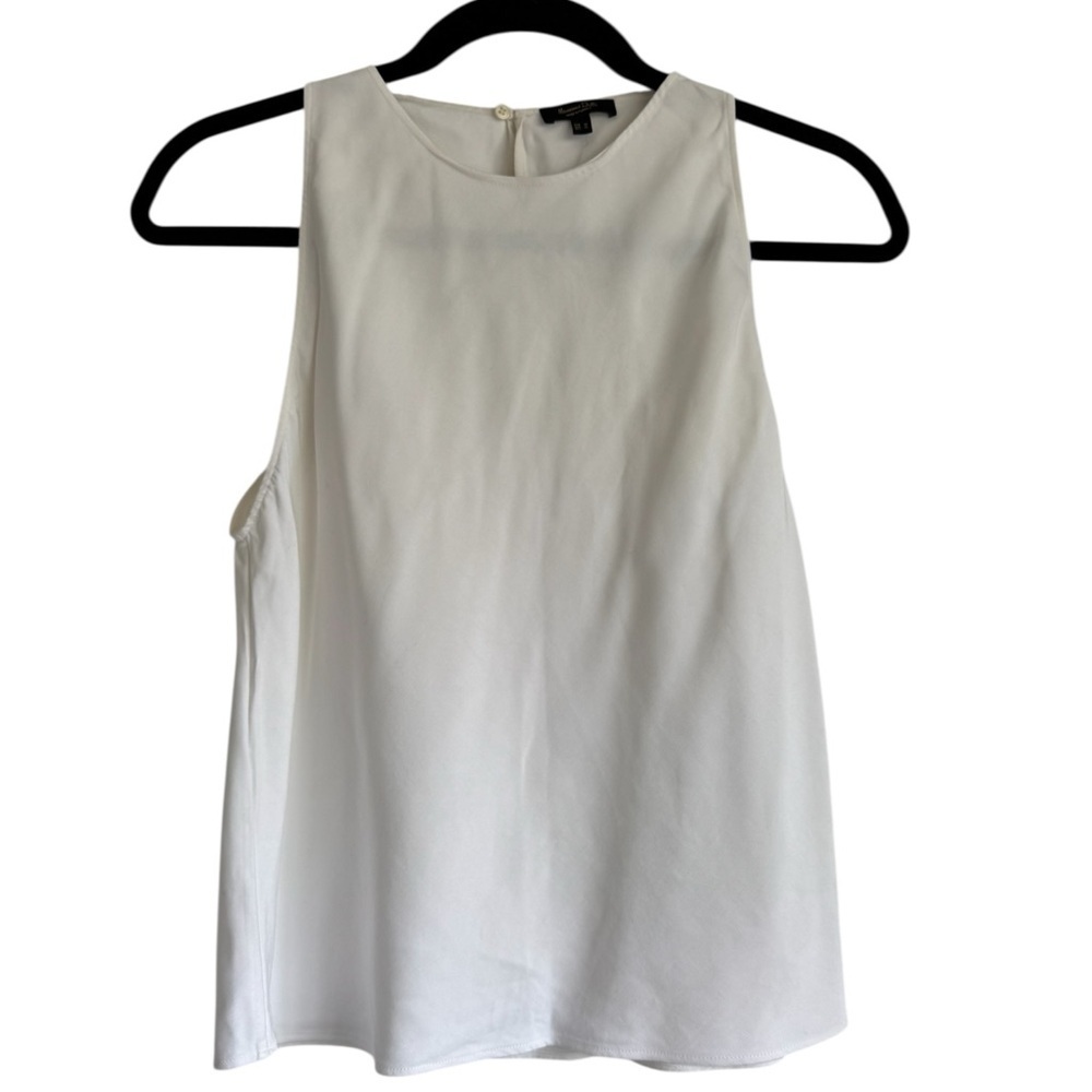 🩵Massimo Dutti Bias Cut Sleeveless Top Size Medium